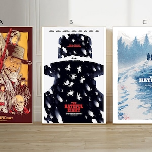 The Hateful Eight Filmklassiker Leinwand Poster ungerahmt Multiple-Choice-30x40''16x24''