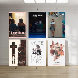 Lady Bird 2017 film klassieke film canvas poster unframed multiple choice-12 x 18''16 x 24''24 x 36''