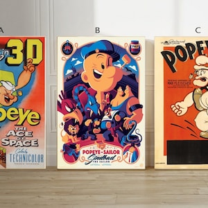 70s ブラックライトポスター ポパイ オリーブ EASY RIDER POPEYE & OLIVE OIL VINTAGE 1970 HEADSHOP