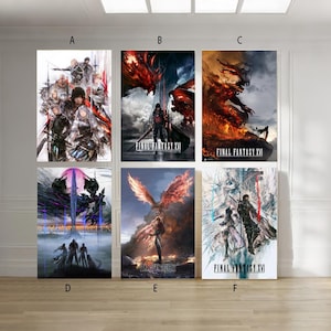 FINAL FANTASY XVI Echoes of the fallen Video game canvas poster unframe multiple choice-12x18‘’16x24‘’24x36&#39;&#39;