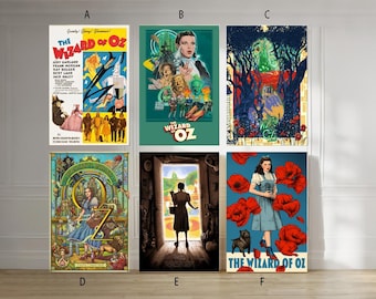 The Wizard of Oz Film classic movie canvas poster unframe multiple choice-12x18‘’16x24‘’24x36''