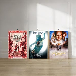 A series of unfortunate events books canvas poster unframe multiple choice-12x18‘’16x24‘’24x36'' image 1