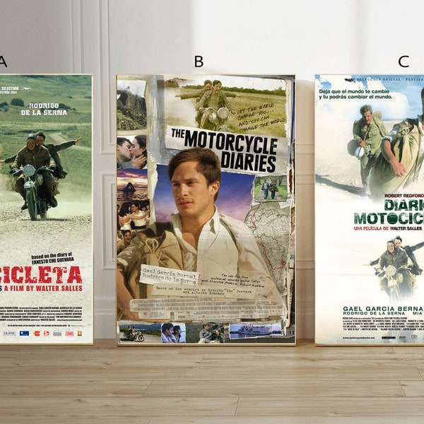 The Motorcycle Diaries Film classic movie canvas poster unframe multiple choice-12x18‘’16x24‘’24x36''