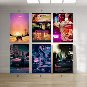 Affiche sur toile classique Drive Film 2011 sans cadre choix multiples-12 x 18 pouces 16 pouces 24 pouces 24 x 36 pouces