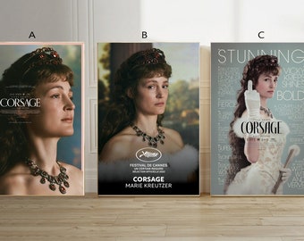 Corsage Film classic movie canvas poster unframe multiple choice-12x18‘’16x24‘’24x36''