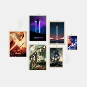 Iron Man Love You 3000 Filmklassiker Leinwand Poster ungerahmt Multiple-Choice-30x18‘‘