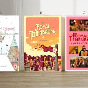 The Royal Tenenbaums Film classic movie canvas poster unframe multiple choice-12x18‘’16x24‘’24x36&#39;&#39;