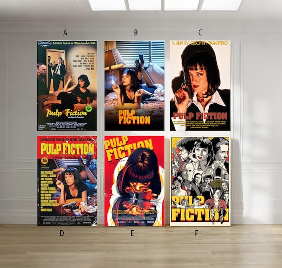 PULP FICTION 1994 Film Classic Movie Canvas Poster Unframe