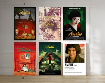 Amelie 2001 Film classic movie canvas poster unframe multiple choice-12x18‘’16x24‘’24x36''