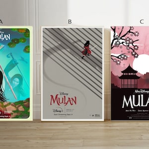 Mulan Film classic movie canvas poster unframe multiple choice-12x18‘’16x24‘’24x36&#39;&#39;