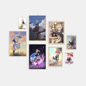 Violet Evergarden Filmklassiker Leinwand Poster ungerahmt Multiple Prints-12x18‘‘