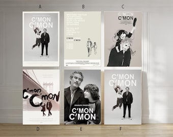 C'mon C'mon 2021 Film classic movie canvas poster unframe multiple choice-12x18‘’16x24‘’24x36''