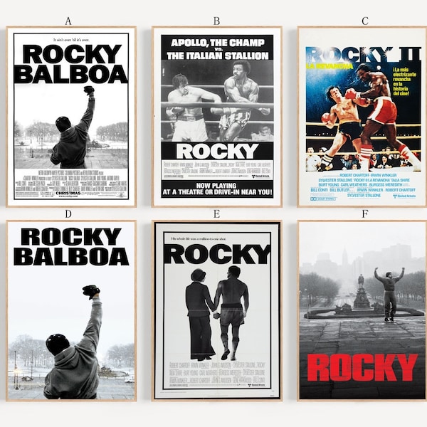 Rocky Balboa 1976 Film classic movie canvas poster unframe multiple choice-12x18‘’16x24‘’24x36''