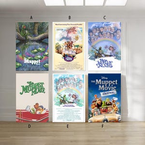 Póster de lienzo sin marco de la película clásica de los Muppets (1979). Varias opciones: 12x18'', 16x24'', 24x36''.