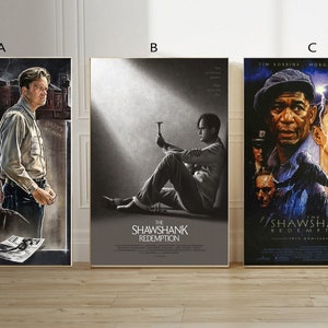 The shawshank redemption Film classic movie canvas poster unframe multiple choice-12x18‘’16x24‘’24x36&#39;&#39;