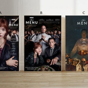 Menu Film klasyczny film plakat na płótnie bez ramki wielokrotnego wyboru-12x18‘’16x24‘’24x36''