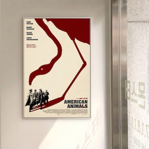Póster de lienzo de película clásica de animales americanos 2018 sin marco, opción múltiple, 12 x 18, 16 x 24, 24 x 36 pulgadas