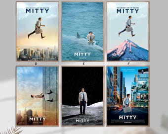 The Secret Life of Walter Mitty 2013 Film classic movie canvas poster unframe multiple choice-12x18‘’16x24‘’24x36''