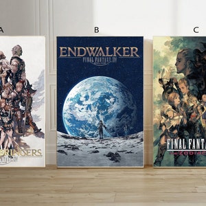Final Fantasy XIV Endwalker The Zodiac Age Shadowbringers Videospiel Leinwand Poster ungerahmt 30x45cm