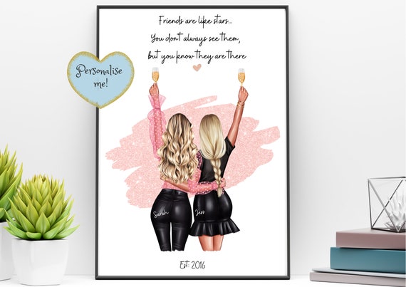 BEST FRIEND GIFT Best Friend Print Bestie Gifts Best Friend