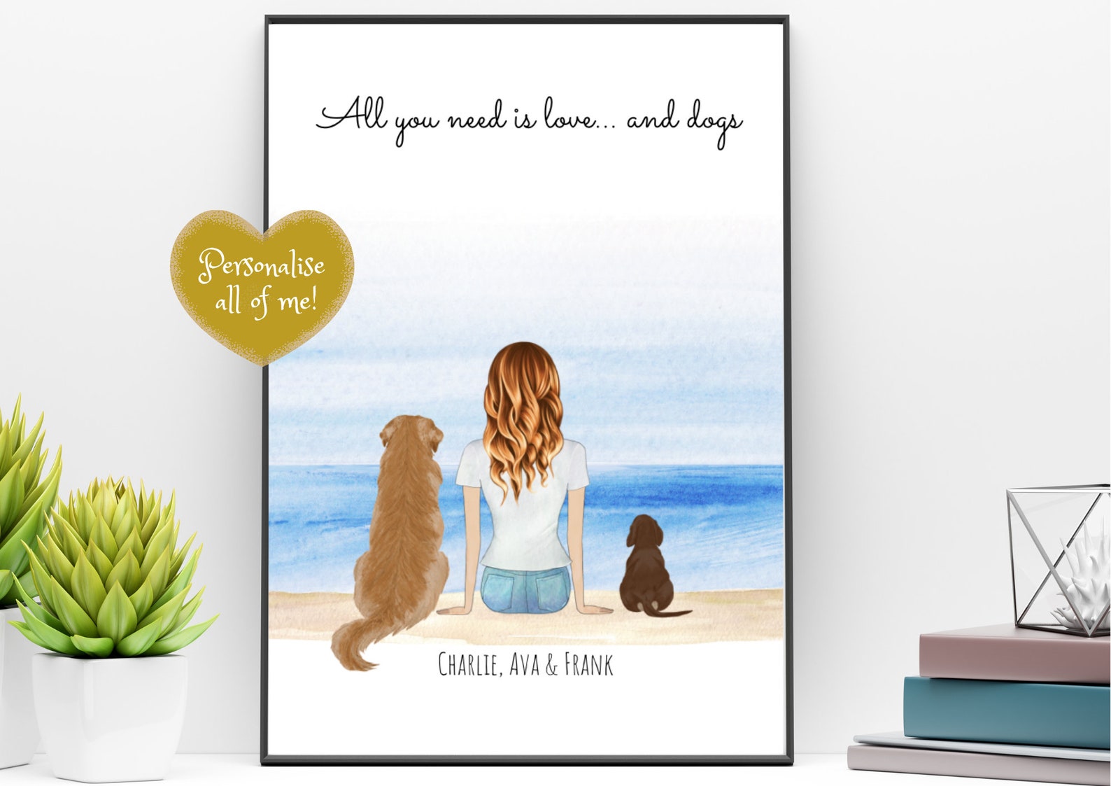 PERSONALISED HANDMADE PET Print Custom Dog Owner Gift Etsy Israel