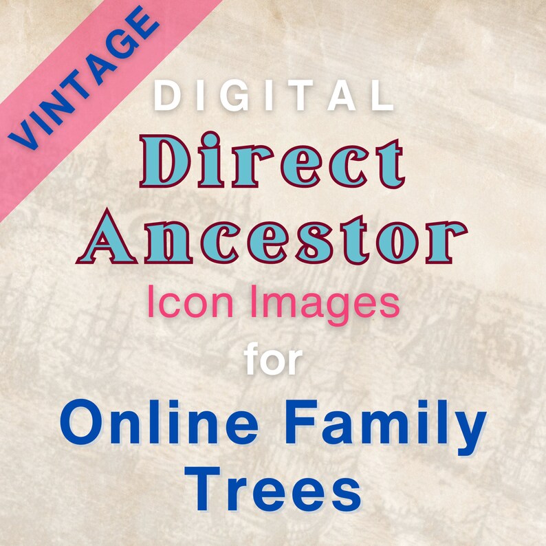 Vintage 3 Original Direct Ancestor Icons Organise Digital Family Vintage 3 Original Direct Ancestor Icons Organise Digital Family