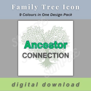Organisieren Sie Digitale Stammbäume mit den Original Ancestor Verbindungs Icons Design 2 | Bilder, mit denen Sie Cousins und Vorfahren einfach online finden können