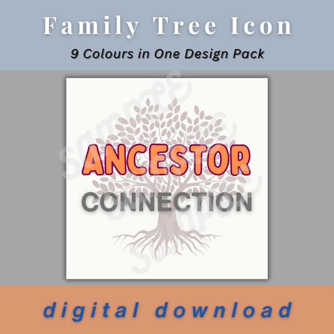Organise Digital Family Trees With Original Ancestor Connection Icons ...