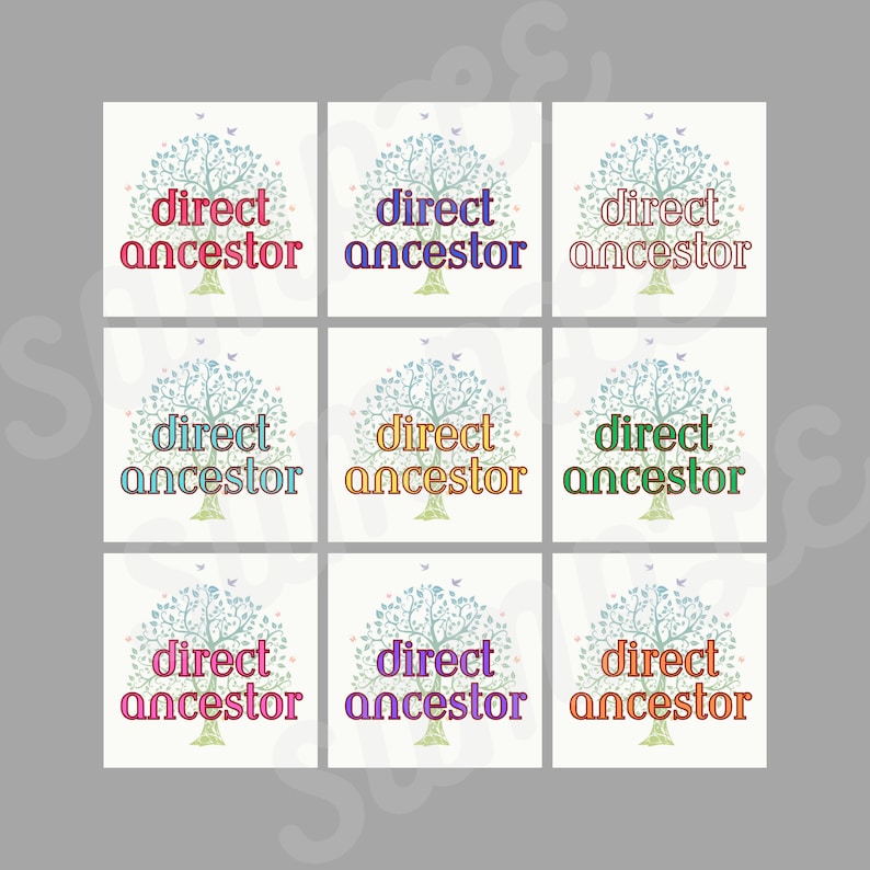 Organise Digital Family Trees With Original Direct Ancestor Icons ...