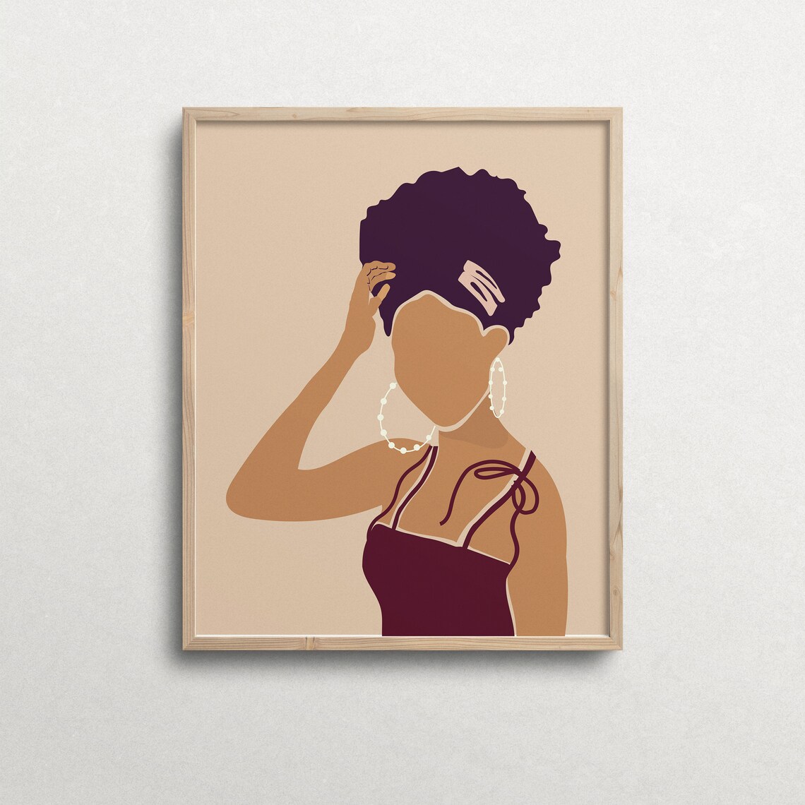 African American Art Black Woman Wall Art Feminine Wall Art Etsy