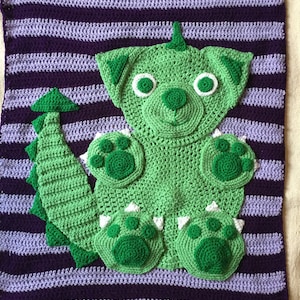 Crochet Pattern Dragon Blanket