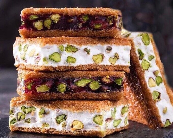 Turkish Delight with Pistachio Kadayif