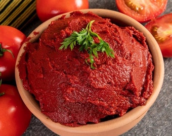 Handmade Tomato Paste, Organic Tomato Sauce, Vegetarian Gluten Free, Antep Paste, Special Sauces, Tradtitional Flavors, 14oz - 400g