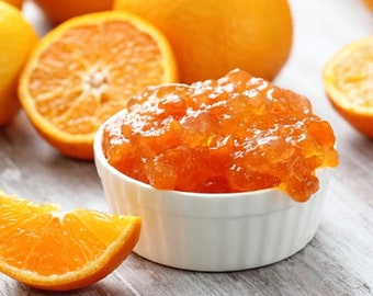 Confiture d'orange faite à la main, Faite à la main naturelle, Dessert bio, Confitures maison, Confiture de fruits, Saveurs délicieuses, Saveurs méditerranéennes, 10.oz - 290g