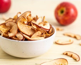 Dried Apple, Sliced Dried Apples, 100% Natural Apple, Gluten Free Dried Fruit, Vegan Chips, Organic Dried Apple, Red Apple, Dried Vegetables