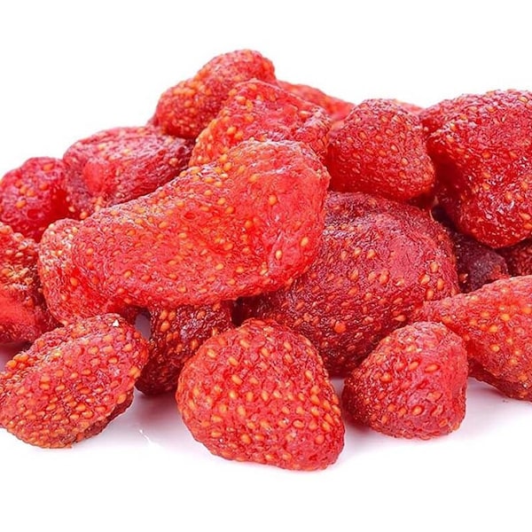 Organic Dried Strawberries, Pure Superfood, Strawberry, Whole Dried Strawberry, Dried Fruit, Fragaria Ananassa, Healthy Dry Fruit
