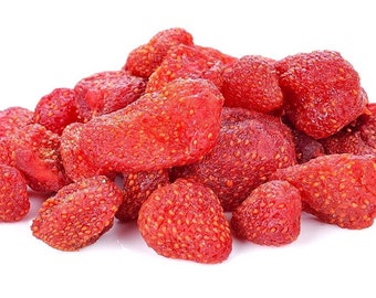 Organic Dried Strawberries, Pure Superfood, Strawberry, Whole Dried Strawberry, Dried Fruit, Fragaria Ananassa, Healthy Dry Fruit