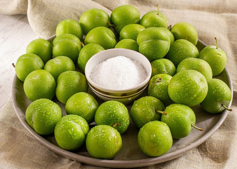 Green Plum Fresh Green Plum Natural Green Plum Erik Spring Etsy