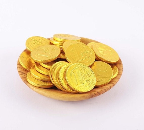 Monedas de chocolate con leche 28 mm. (750 gr. - Aprox. 300 unds.)