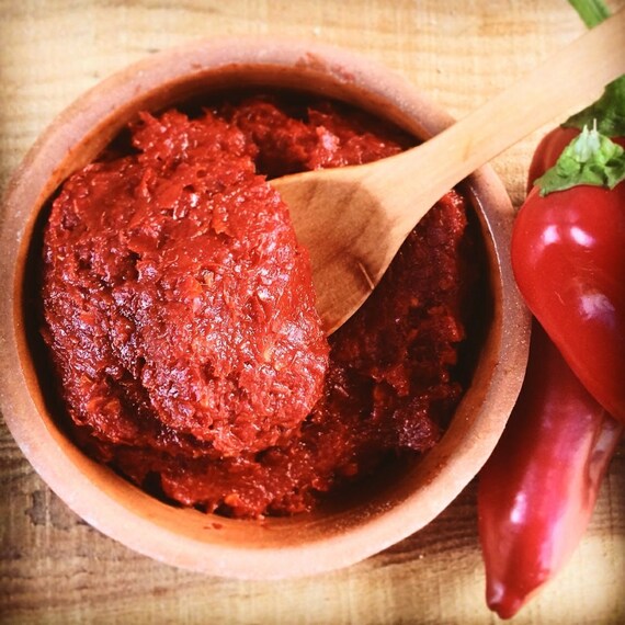 Homemade Red Paprika Pepper Paste Natural Organic Sauces Etsy