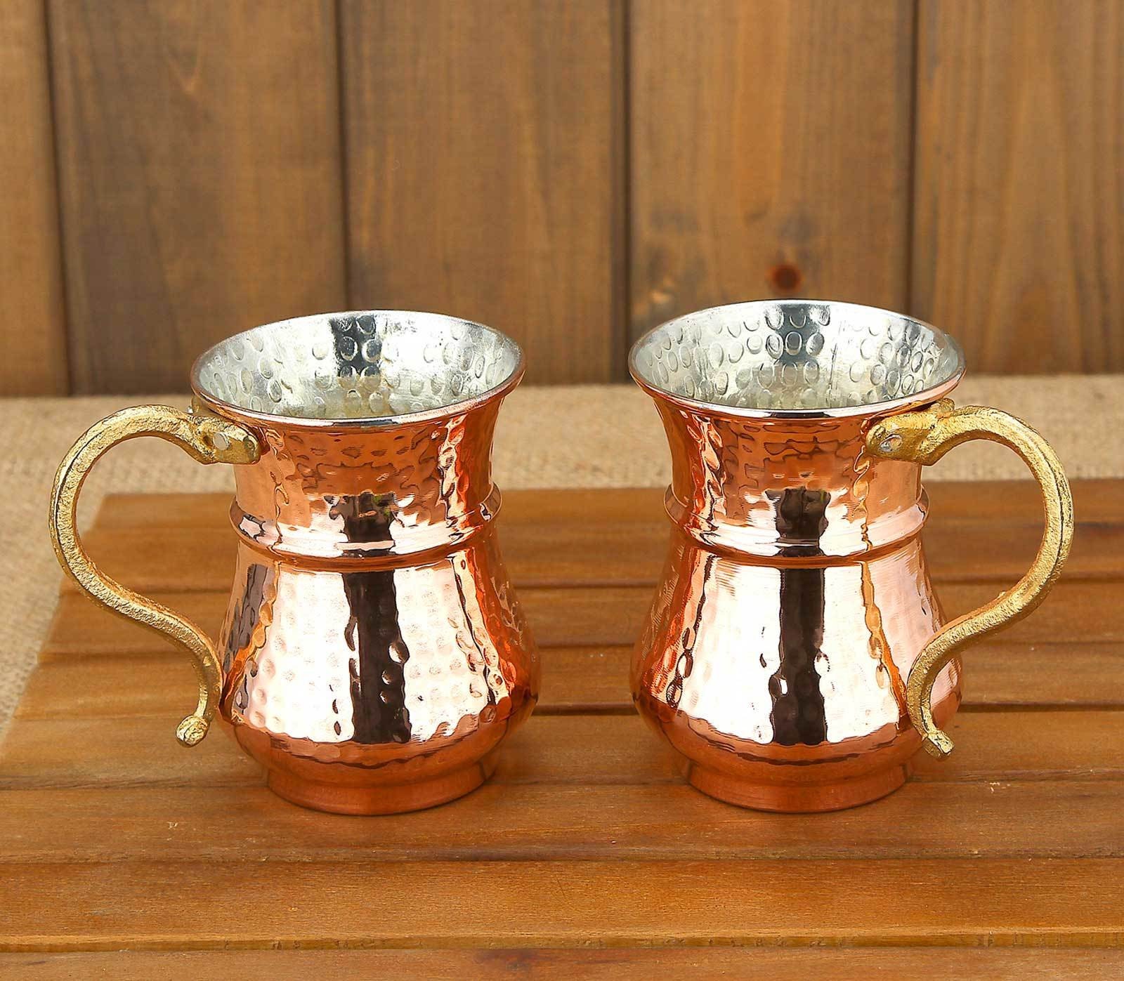 Copper Cup Drinking Set Copper 2 pièces Etsy