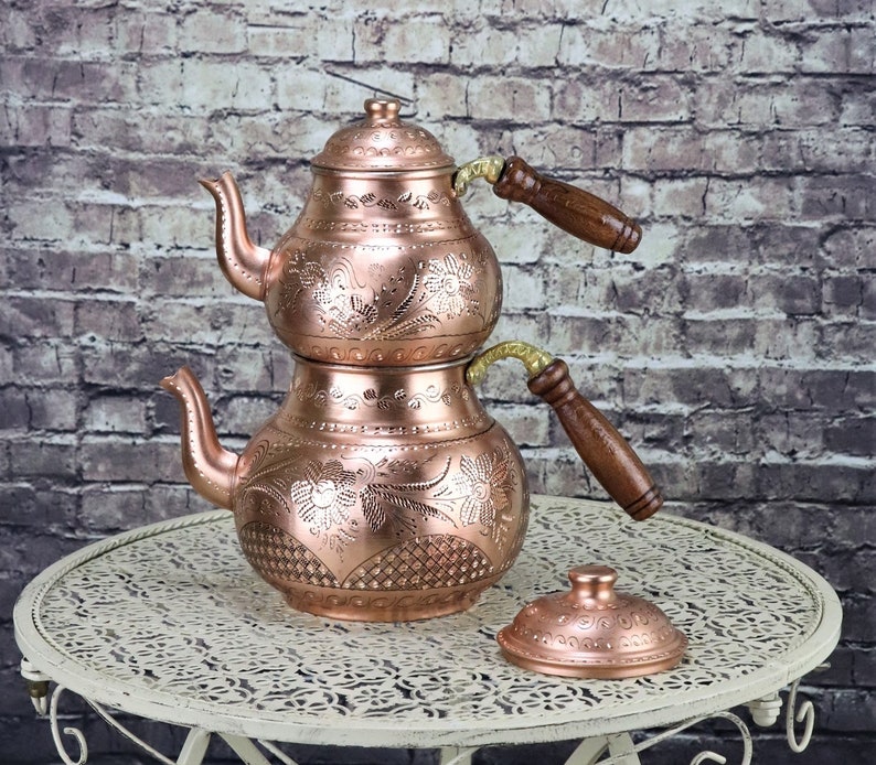 Handcrafted Copper Teapot Copper Kettle Handmade Tea Etsy