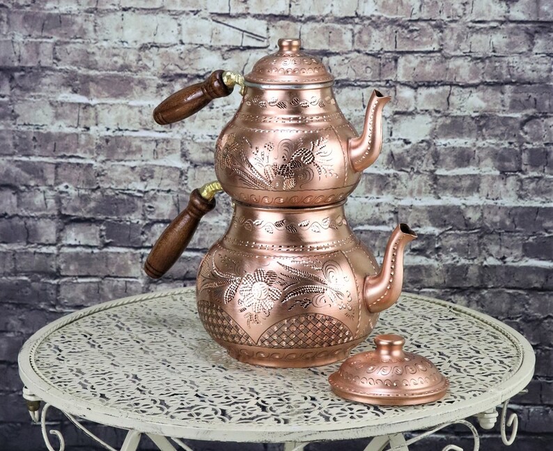 Handcrafted Copper Teapot Copper Kettle Handmade Tea Etsy