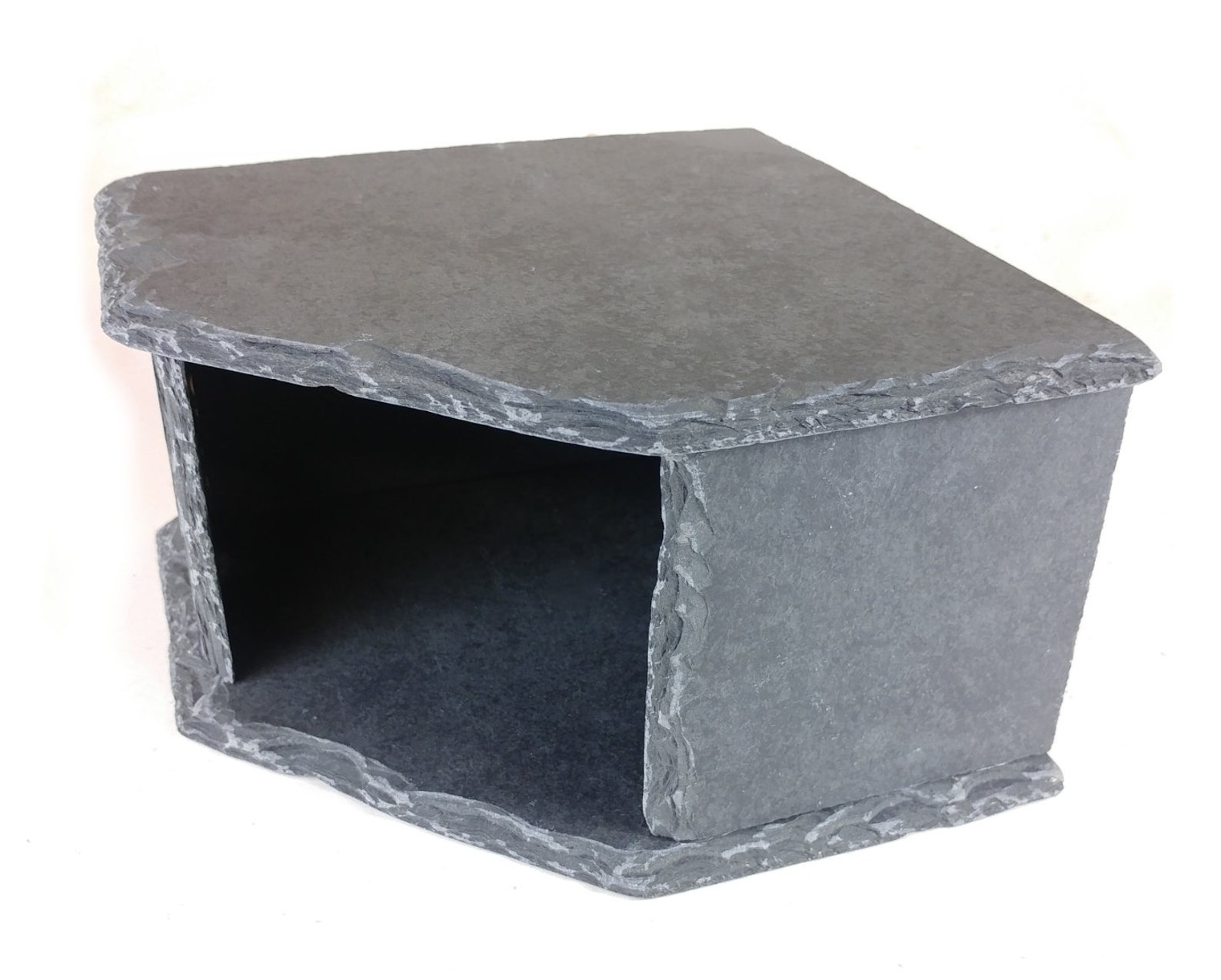 LARGE Corner SLATE Cave for Aquarium Fish Tank or Reptile Etsy