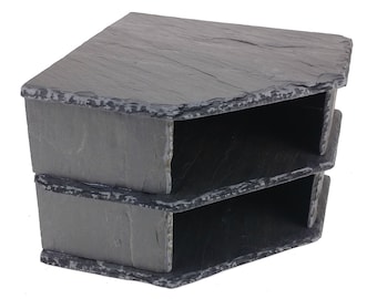 Natural SLATE Stone Rock Cave for Pleco Aquarium Fish Tank or Reptile Shelter Hide