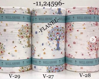 Fågel- och trädmönster i flanell, babypåslakan, 100 % ekologisk bomull, sängkläder för småbarn, påslakanset, håller sig varm, mjuk, rosa, blå