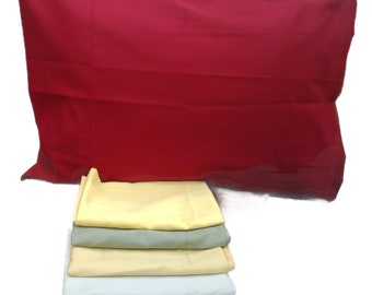 Luxury Organic Cotton Sateen Pillowcases Soft Silky Solid Colors 100% Turkish Organic Cotton, Standard, Sham, Breakfast or Any Size