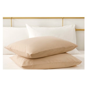 Federe in cotone, tinta unita, 100% cotone organico turco, standard, Euro Sham, Sham standard, federa accento, qualsiasi dimensione specifica