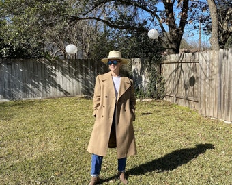 long tan winter coat