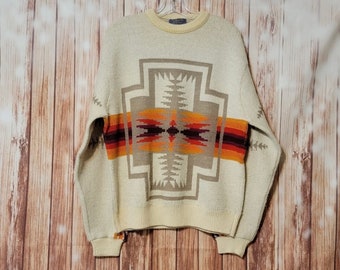 aztec wool sweater